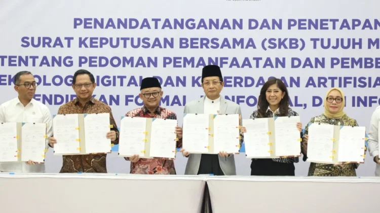 Tujuh Menteri Teken SKB, Pemerintah Atur Pemanfaatan AI dan Teknologi Digital