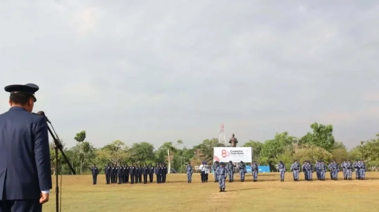 Lanud Hang Nadim Gelar Upacara Peringatan HUT ke-80 TNI Angkatan Udara