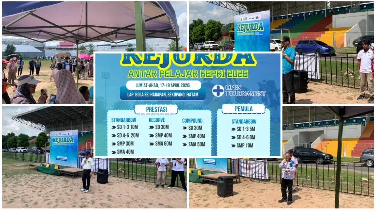 Kejurda Panahan Antar Pelajar Kepri 2026 Diikuti 282 Atlet di Batam