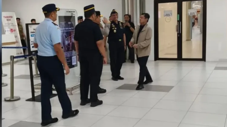Danlanud Hang Nadim Sambut Dirjen Bea Cukai Batam