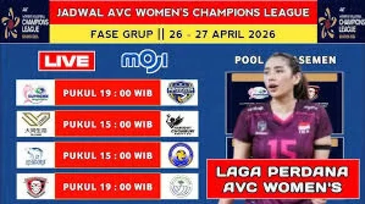 Jadwal Pertandingan AVC Champions League  Womens Tahun 2026