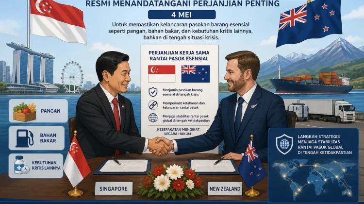 Singapura Selandia Baru Perkuat Ketahanan Rantai Pasok Global