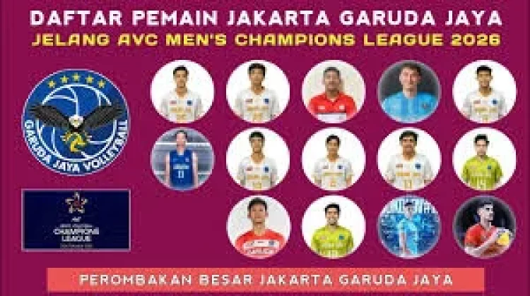 Daftar 14 Pemain Jakarta Garuda Jaya di AVC Championship League 2026