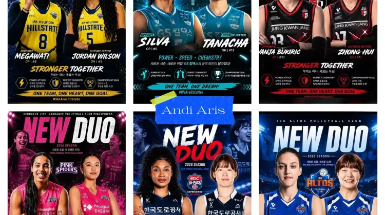 Daftar Pemain Asia dan Non Asia Liga Voli Korea Selatan 2026/2027