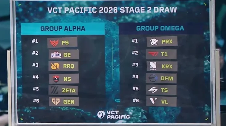 Pembagian Grup VCT Pacific Stage 2 2026 Resmi Diumumkan