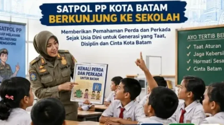 Satpol PP Batam Edukasi Pelajar lewat Sanjunglah Batam