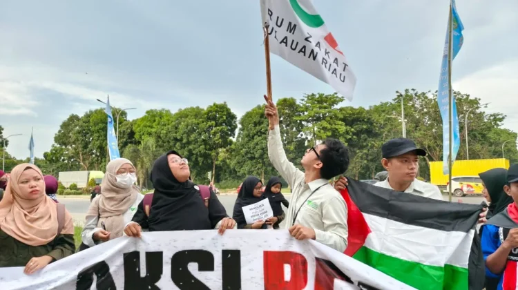 Forum Zakat Kepulauan Riau Gelar Doa Bersama dan Aksi Berisik Gaza di Batam