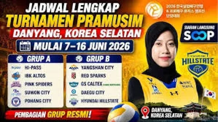 Jadwal Pertandingan Hyundai Hillstate di Turnamen Pramusim Tahun 2026