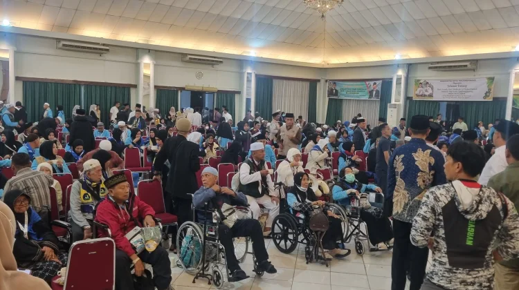 Kloter 1 Jamaah Haji Debarkasi Hang Nadim tiba di Asrama Haji Batam