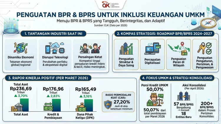 OJK Dorong Penguatan BPR dan BPRS Perluas Akses Keuangan UMKM