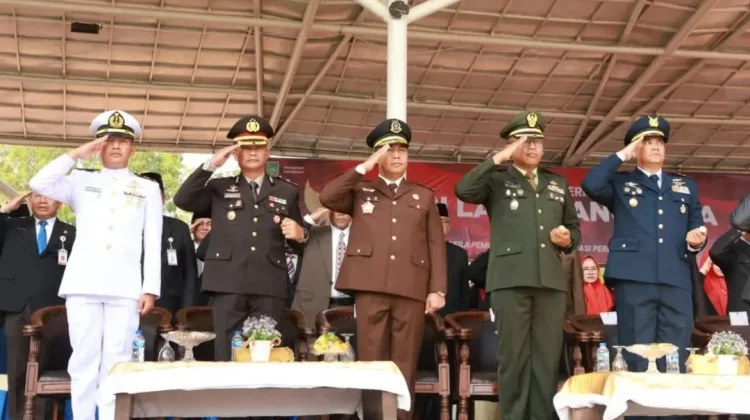 Lanud Hang Nadim Hadiri Peringatan Hari Lahir Pancasila Kota Batam