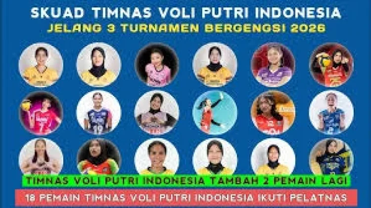 Daftar Pemain Voli Putri Indonesia di Turnamen AVC Women’s Volleyball 2026