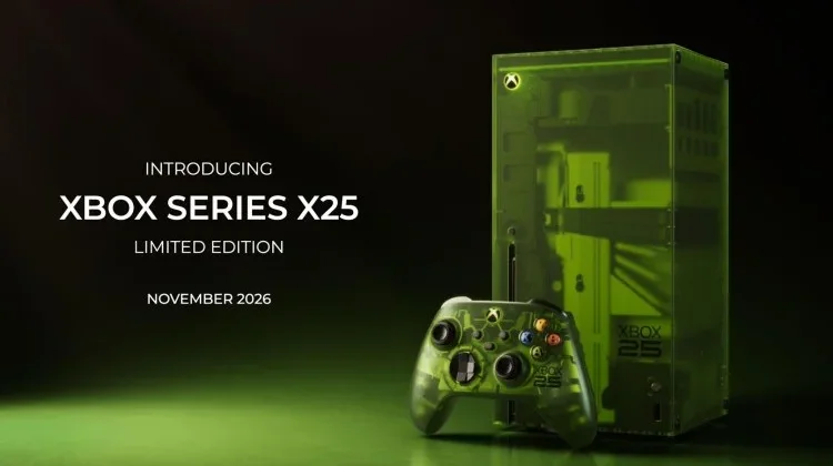 Microsoft Rayakan 25 Tahun Xbox dengan Xbox Series X Transparan Hijau