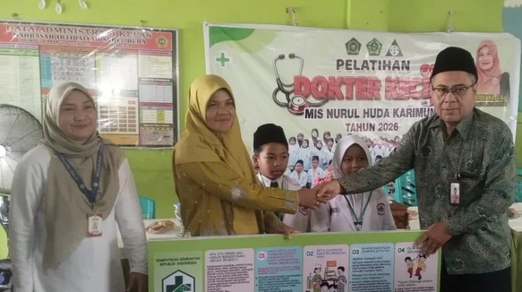 Cetak Generasi Sehat, MIS Nurul Huda Gelar Pelatihan Dokter Kecil