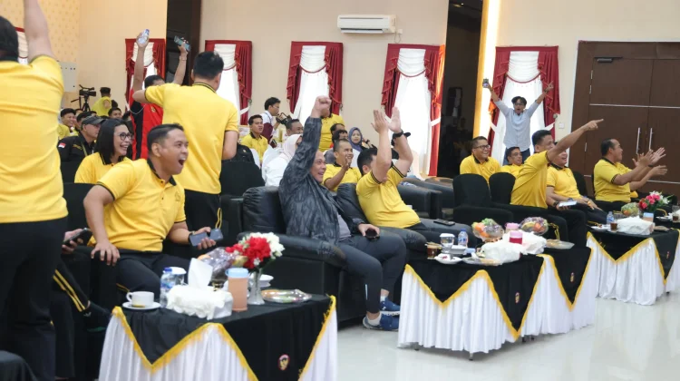 Polda Kepri Gelar Nobar Piala Dunia, Drama Comeback Korsel Hangatkan Silaturahmi