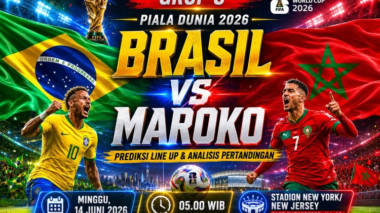 Prediksi Line Up Brasil vs Maroko di Grup C Piala Dunia 2026