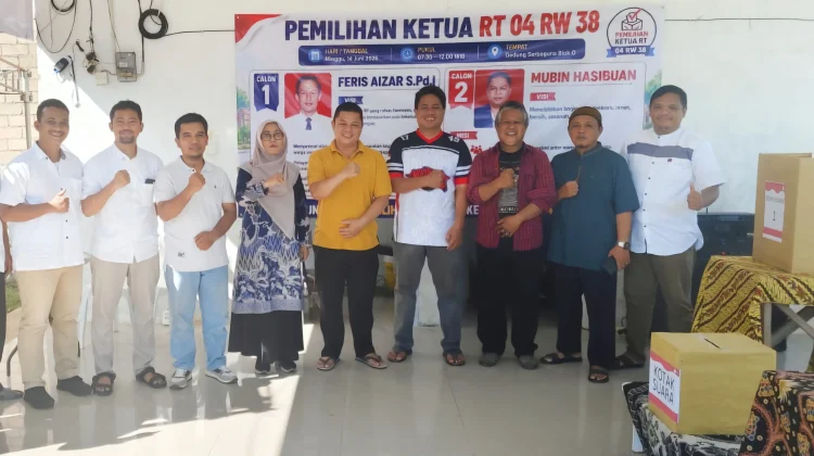 Mubin Hasibuan Resmi Terpilih Ketua RT 4 RW 38 Belian