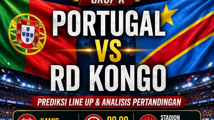 Prediksi Line Up Portugal vs RD Kongo di Grup K Piala Dunia 2026