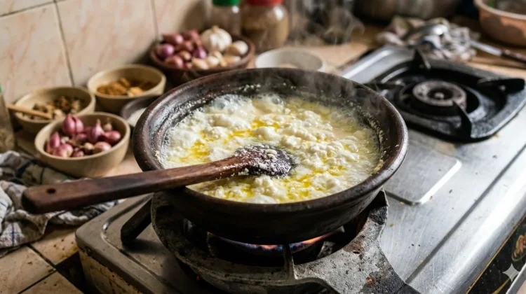 Daun Pisang Jadi Solusi Tradisional saat Santan Pecah