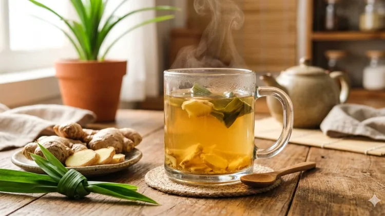 Seduhan Jahe Plus Daun Pandan Bisa Bantu Meredakan Asam Lambung