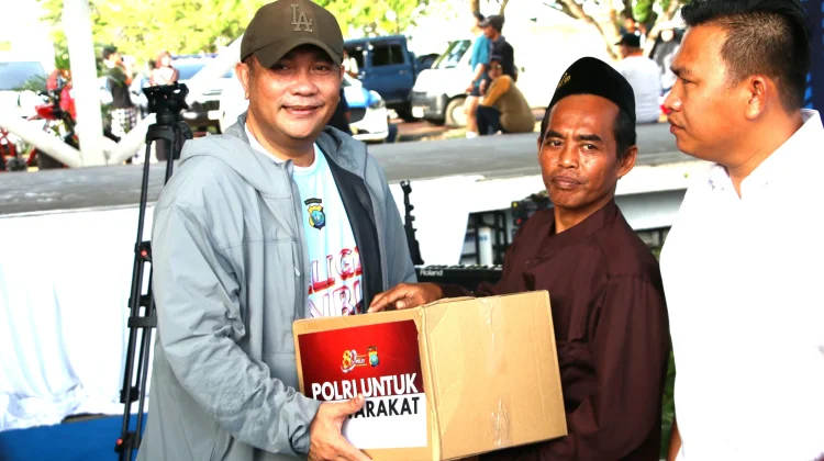 Polda Kepri Salurkan 1.000 Paket Sembako, Sembari Peringatan HUT Bhayangkara ke-80