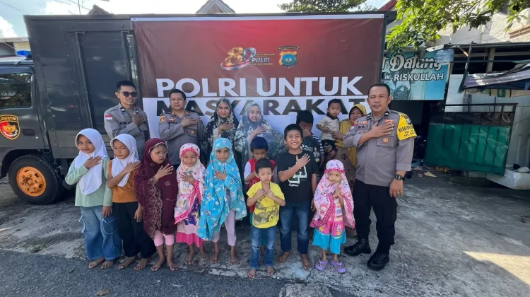 Polsek Batu Ampar Salurkan 150 Paket Sembako ke Tiga Panti Asuhan di Batam
