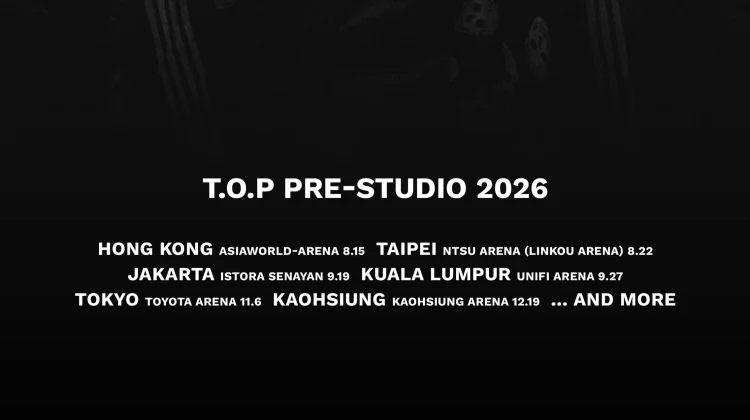T.O.P Umumkan Tur Fan Meeting Asia PRE-STUDIO 2026, Jakarta Urutan ke-3