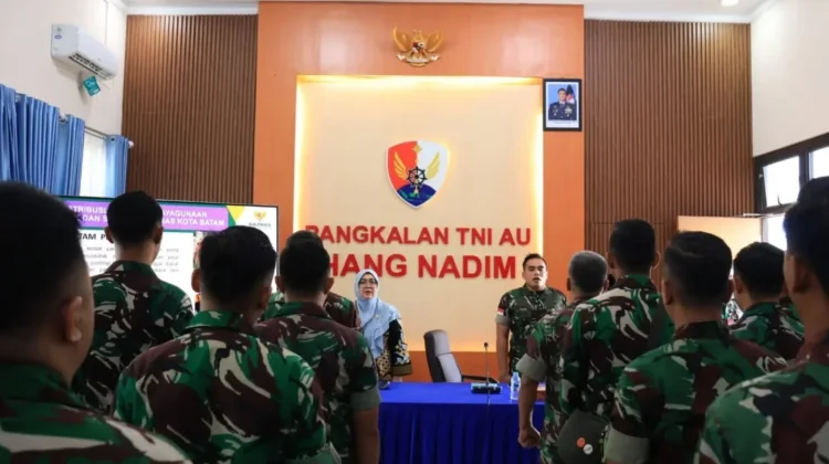 Lanud Hang Nadim Perkuat Kepedulian Sosial lewat Sosialisasi Zakat BAZNAS