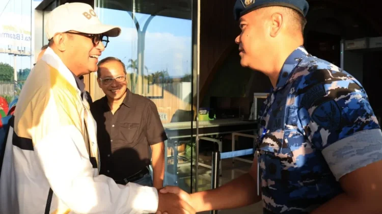 Danlanud Hang Nadim Sambut Kedatangan Wakil Menteri Hukum RI di Batam