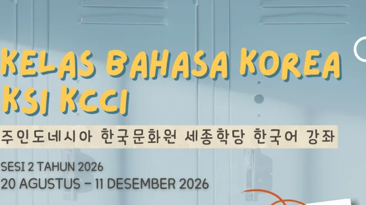 KCCI Buka Pendaftaran Kelas Bahasa Korea Sesi Kedua Tahun 2026 Gratis