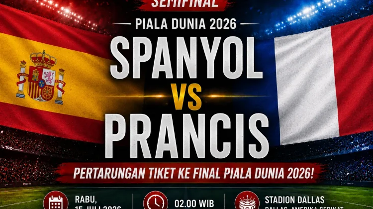 Prediksi Line Up Spanyol vs Prancis di Semifinal Piala Dunia 2026