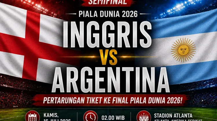 Prediksi Line Up Inggris vs Argentina di Semifinal Piala Dunia 2026