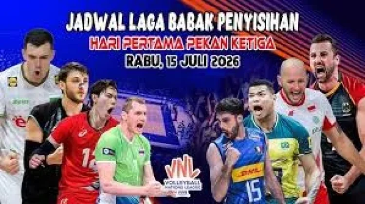 Jadwal Pertandingan VNL Putra Pekan ke-3 Tahun 2026