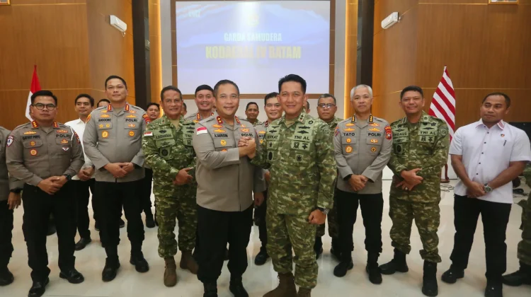 Kodaeral IV dan Polda Kepri Perkuat Sinergi Jaga Keamanan Wilayah