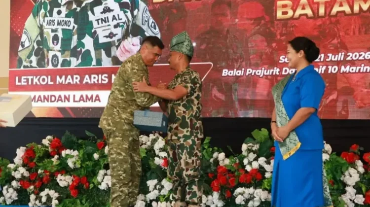 Danlanud Hang Nadim Hadiri Pisah Sambut Danyonif 10 Marinir Batam