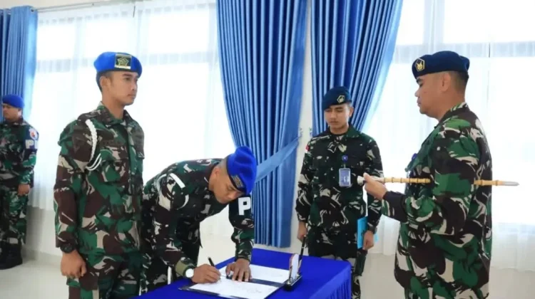 Lanud Hang Nadim Gelar Sertijab Dansatpomau Perkuat Disiplin Tugas