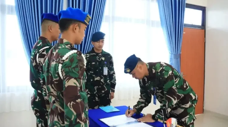 Lanud Hang Nadim Gelar Sertijab Dansatpomau Perkuat Disiplin Tugas