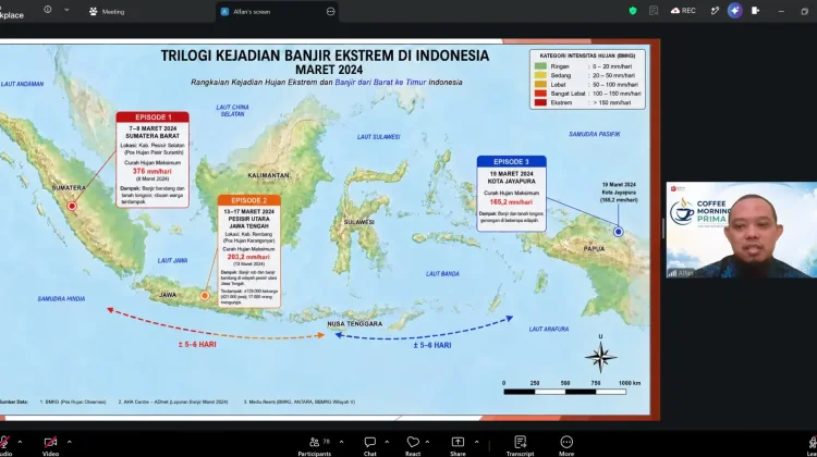 Riset Penyebab Hujan Ekstrem Perlu Jadi Dasar Perkuat Sistem Peringatan Dini