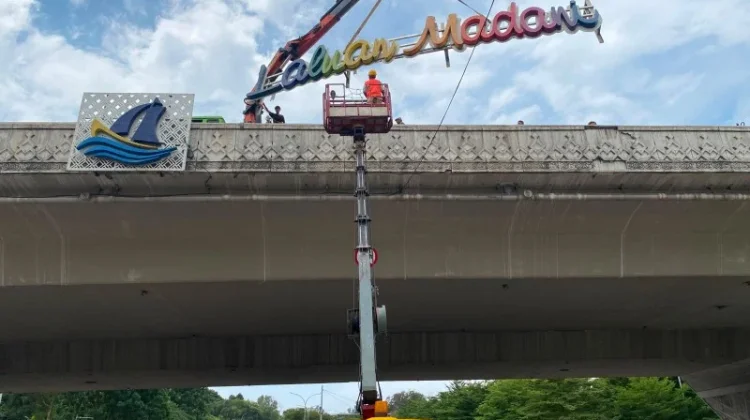 Sempat Dikira Dicuri, Lampu "Laluan Madani" Kembali Menyala di Flyover Batam