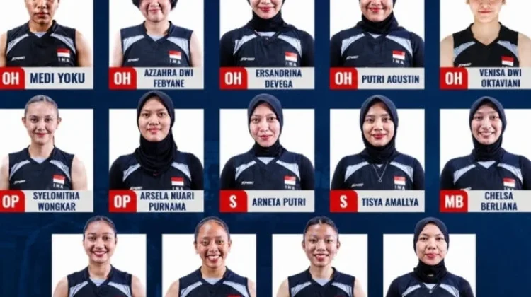 Nama Pemain Timnas Voli Putri Indonesia di SEA V Cup 2026