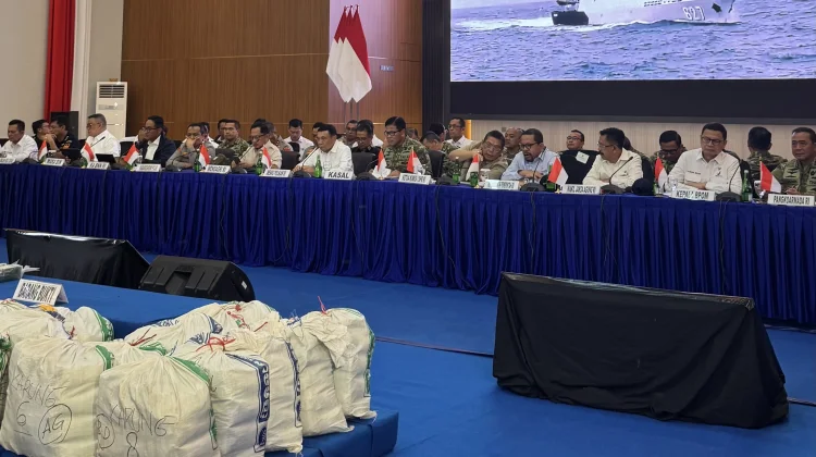 TNI AL Musnahkan 1,3 Ton Ketamin Hasil Penyelundupan di Mako Kodaeral IV Batam