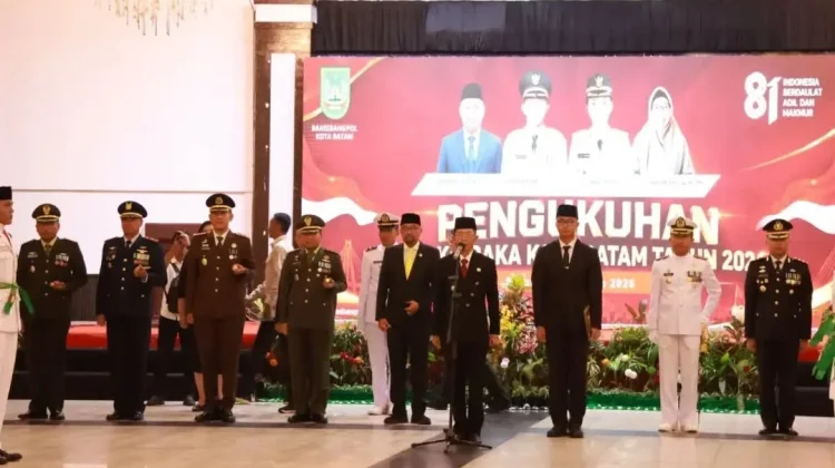 Danlanud Hang Nadim Hadiri Pengukuhan Paskibraka Kota Batam 2026