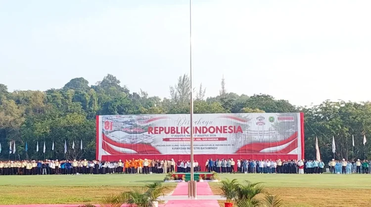 Ribuan Pekerja Kawasan Industri Batamindo Ikuti Upacara HUT Kemerdekaan RI ke-81