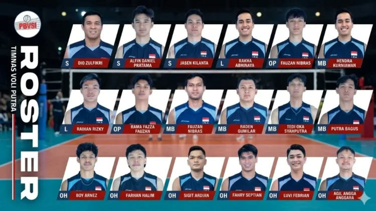 Nama Pemain Timnas Voli Putra Indonesia Vs Kambodja
