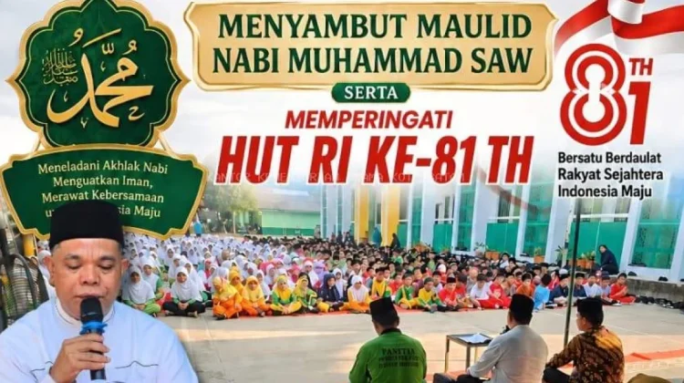 Rayakan HUT RI dan Menyambut Maulid, MIN 1 Batam Gelar Sholawat Kulhu