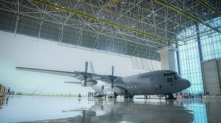 Modernisasi C-130HS A-1319 Perkuat Kemandirian Alutsista TNI AU Nasional