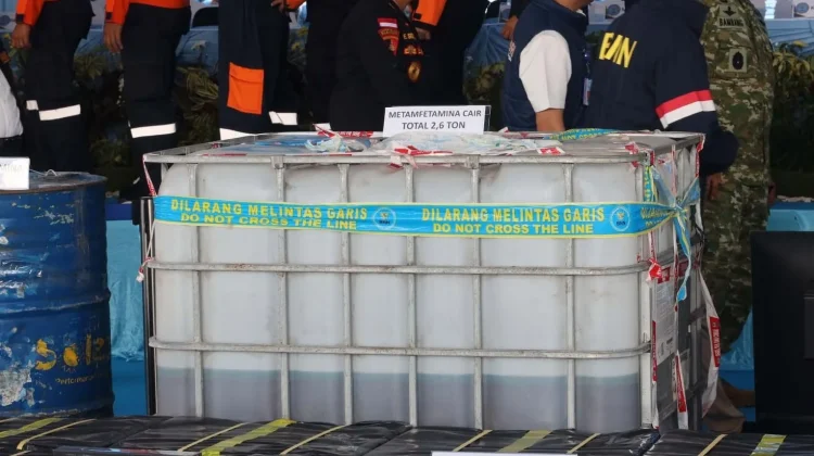 TNI AL Perkuat Sinergi Berantas 2,6 Ton Sabu Cair di Kepri
