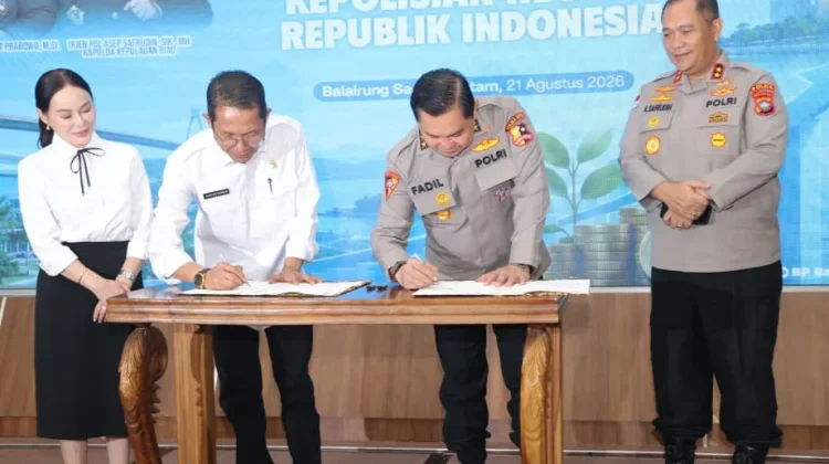 Polri dan BP Batam Tekan MoU, Sepakat Jadi Mitra Pembangunan