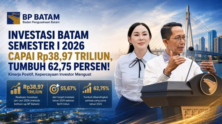 Investasi Batam Semester I 2026 Tumbuh 62,75 Persen