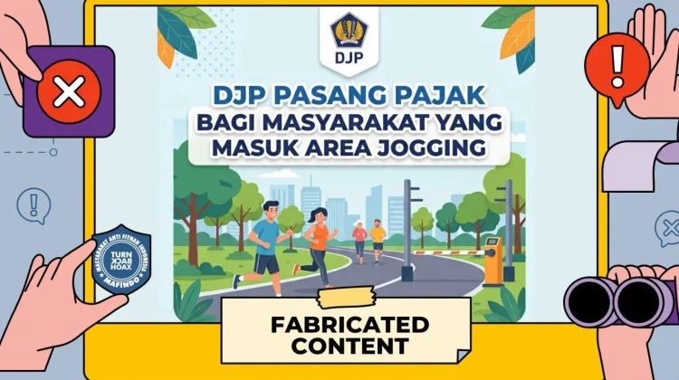 [Hoaks] DJP Pungut Pajak Masyarakat yang Jogging di Area Tertentu